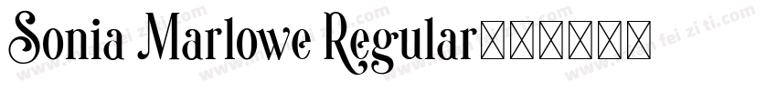 Sonia Marlowe Regular字体转换